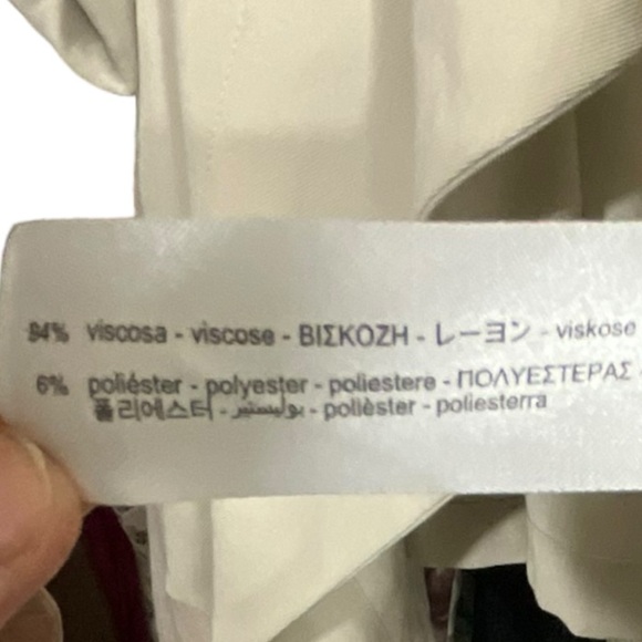 Zara Beige Fluid Oversized Drape Open Front Roll Tab Drawstring Waist Jacket - Picture 12 of 13